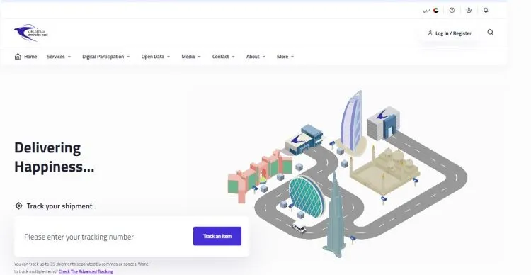 emirates ID Tracking via Emirates Post website