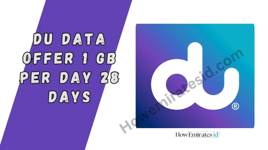 Du Data Offer 1 GB per Day 28 Days