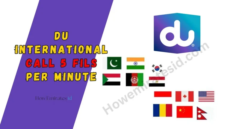 Du International Call 5 Fils Per Minute