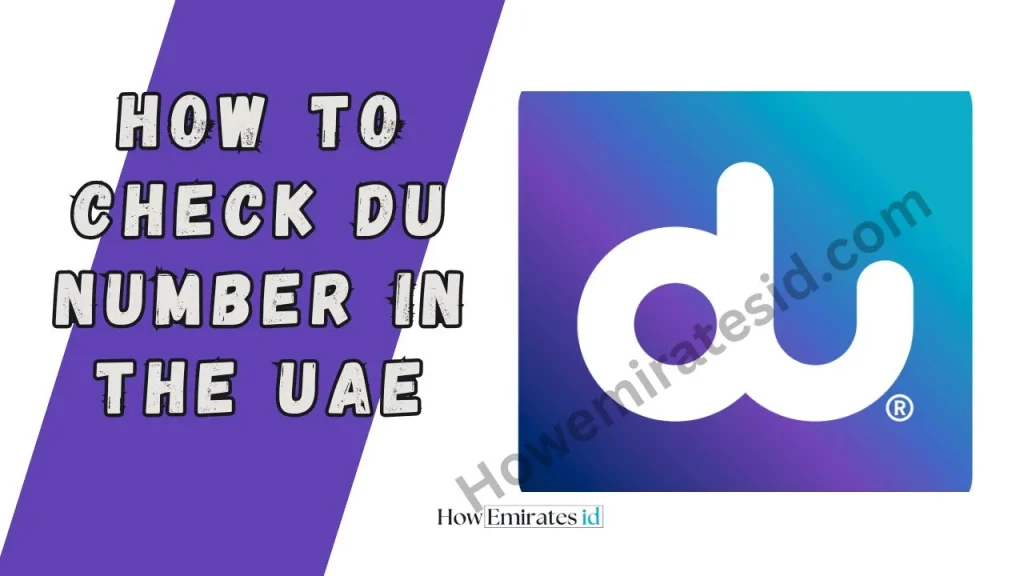 How to Check DU Number in the UAE