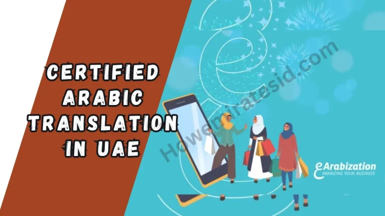 Certified Arabic translation in UAE